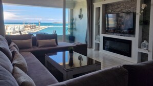 Living area - Marina View apartment (Tanger)