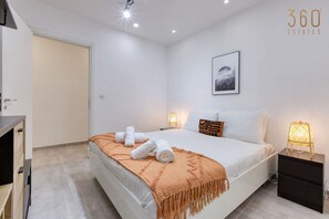 Desk, iron/ironing board, travel crib, free WiFi