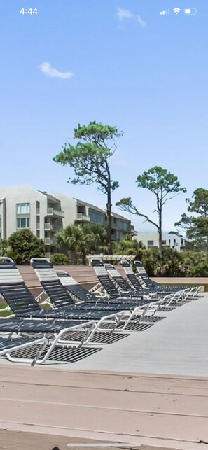 View from property - THE SURF VILLA, OCEAN VIEWS, IDEAL COUPLES RETREAT! (Hilton Head Island)