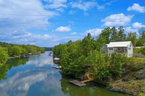 Exterior - Lakefront Luxury Retreat, Kayaks, Game Room, Firepit, Pool Table & Private Dock (Wedowee)