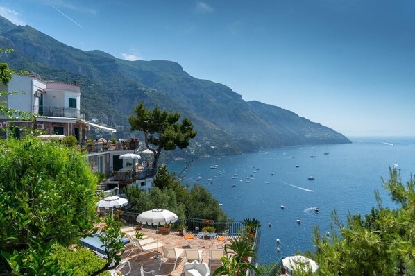 Terrace/patio - Blumarine Di Mare, two houses with pool (Positano)