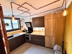 Fridge, microwave, oven, coffee/tea maker - Lovely T2 facing Jardin des Plantes (Nantes)