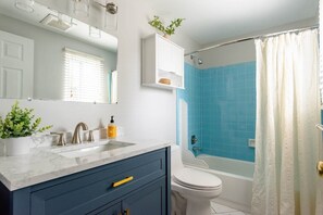 Hair dryer, towels