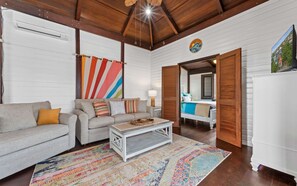 Smart TV - Island Bungalow · Walk to Town · Patio Swings & Ocean Views · Backup Power (Cruz Bay)