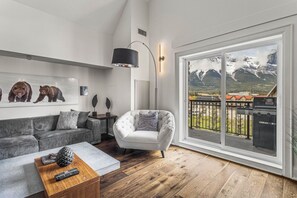 テレビ、暖炉、ステレオ