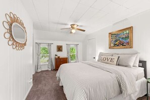 2 bedrooms, iron/ironing board, travel crib, free WiFi