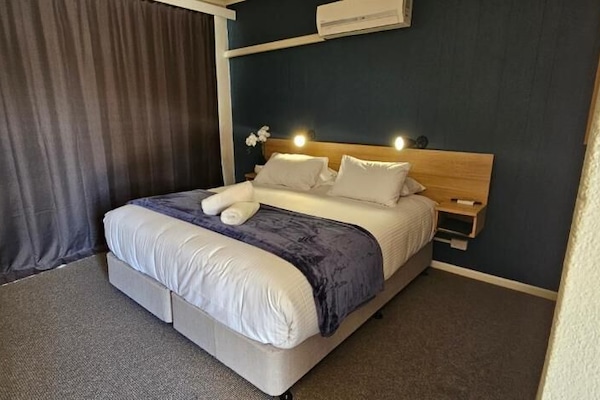 Individually decorated, individually furnished, desk, iron/ironing board