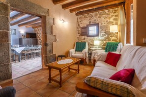 Televisio, DVD-soitin, pöytätennispöytä, stereot