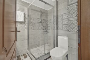 Regadera, amenidades de baño gratuitas, secadora de cabello, toallas 