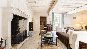 TV, fireplace, DVD player, ping pong