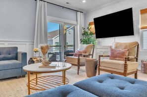 Smart TV, video games, DVD player, ping pong