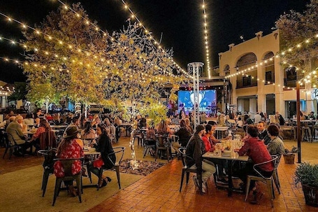 Outdoor dining. Prime Location Retreat!