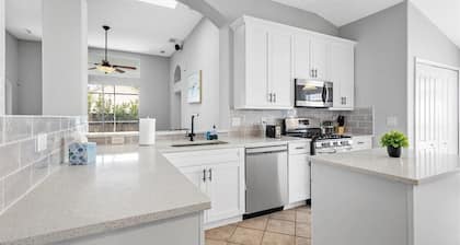 NEW! Poolside Oasis - Spacious Modern Home - Pool Home Just RENOVATED!