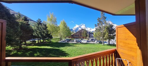 Studio 4 ppl, balcony mountain view