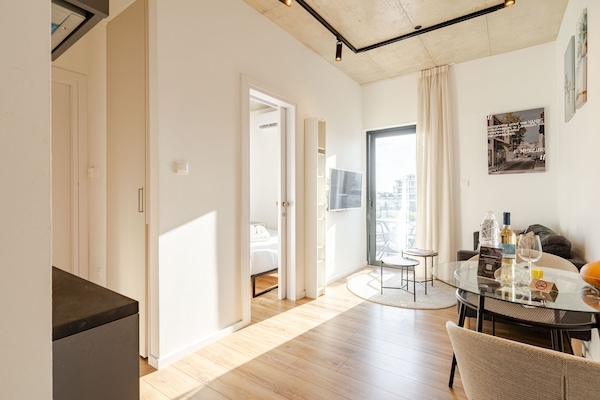 Premium Apartment | Living area | 42-inch Smart TV with digital channels