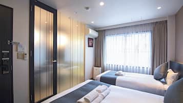 经典客房, 1 间卧室 | 1 多间卧室、遮光窗帘、免费 WiFi、床单