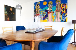 Dining - 4-bed loft flat, station area - Angers (Angers)
