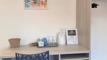 Economy Double or Twin Room, Sea View | 1 bedroom, minibar, in-room safe, desk