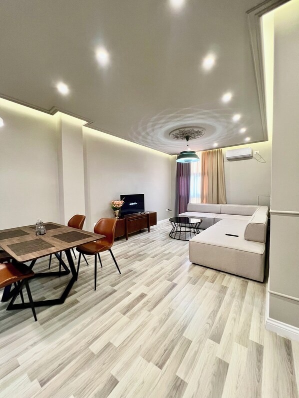 Family Apartment | Living area - Spiranca Apartments & Rooms (Tirana)