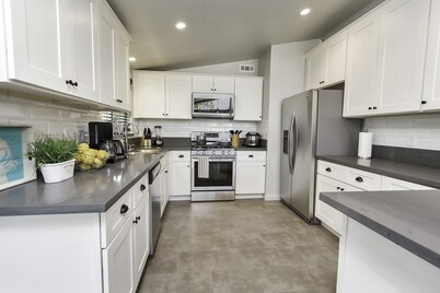 Walk across the street to Disneyland parking.  Fireworks show from front porch!