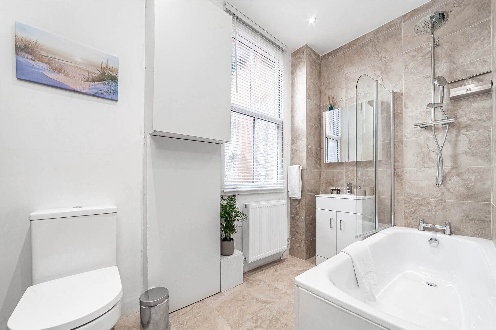 Shower, hair dryer