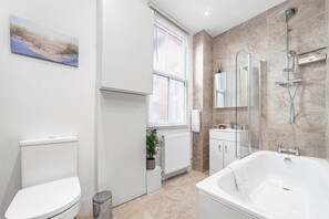 Shower, hair dryer