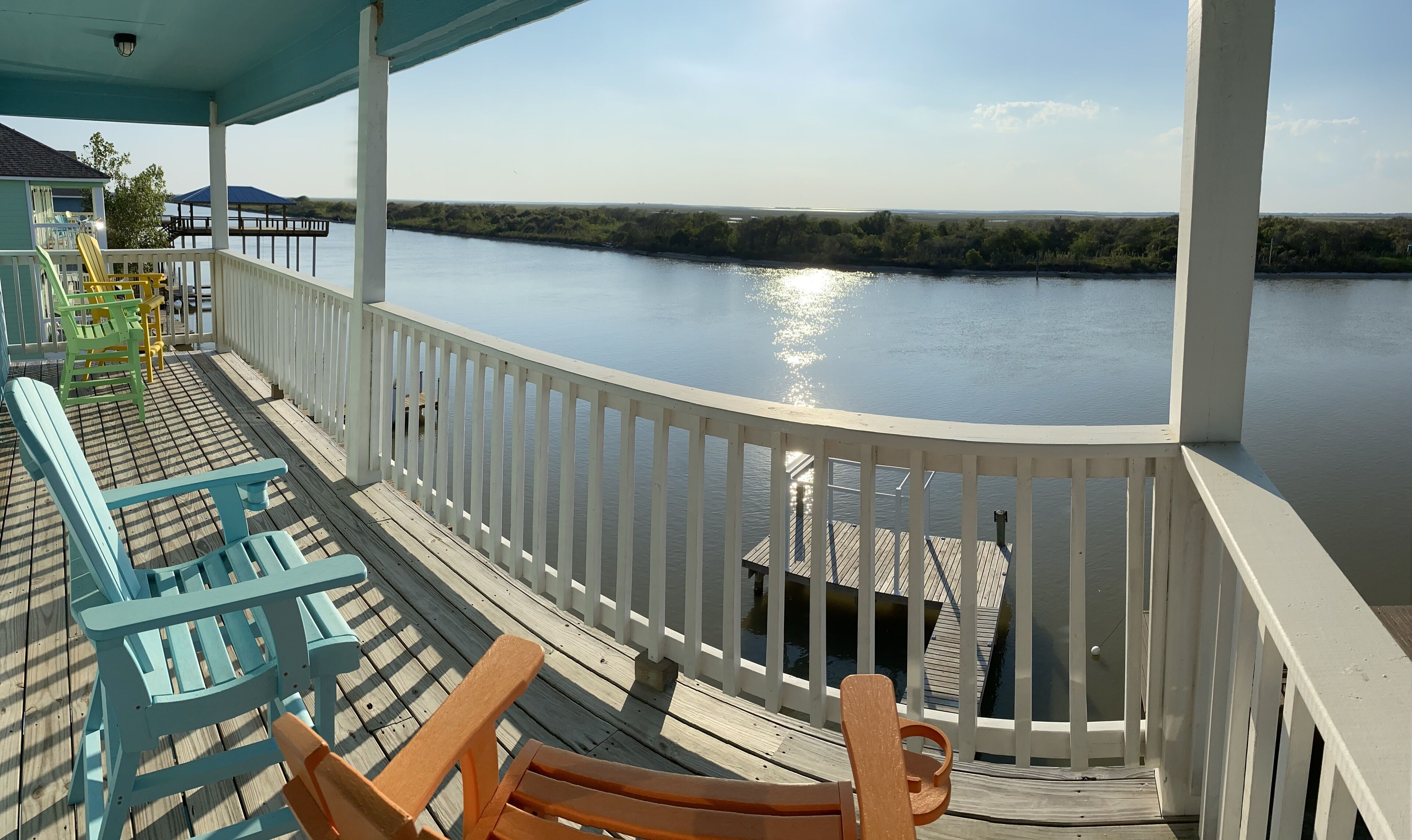 Fish from your private dock on the Colorado River at Bay Bandits’ Hideaway! 