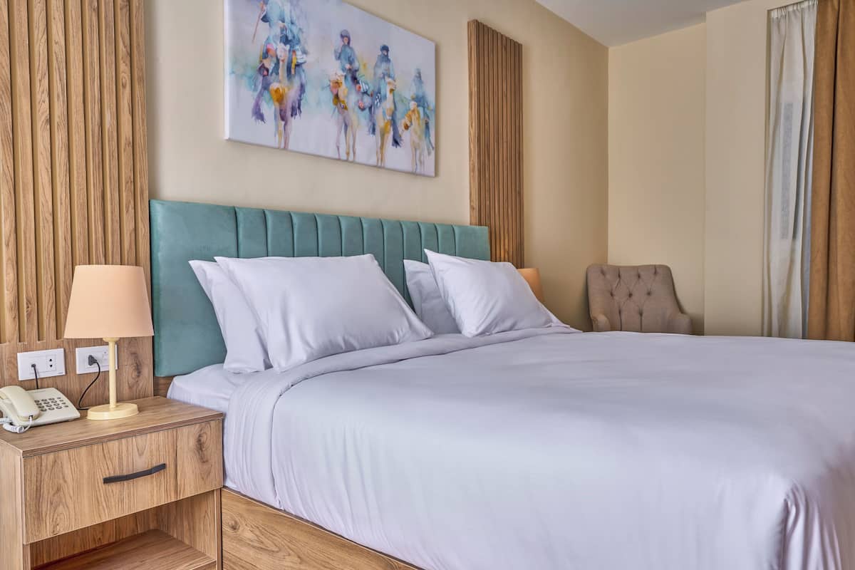Standard Double Room With Panoramic Pyramids View | In-room safe, desk, blackout drapes, free WiFi