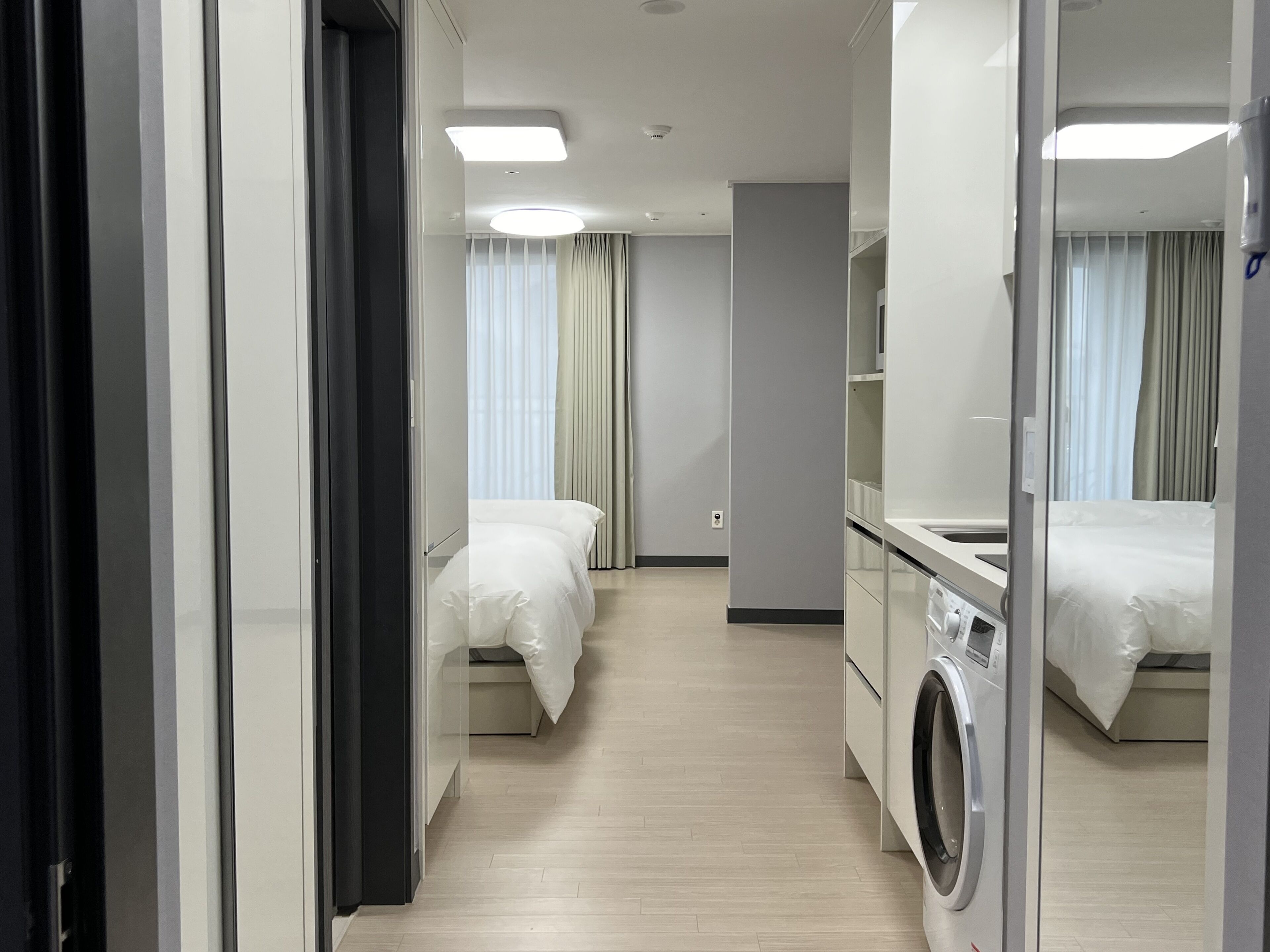 Premium bedding, down comforters, individually decorated