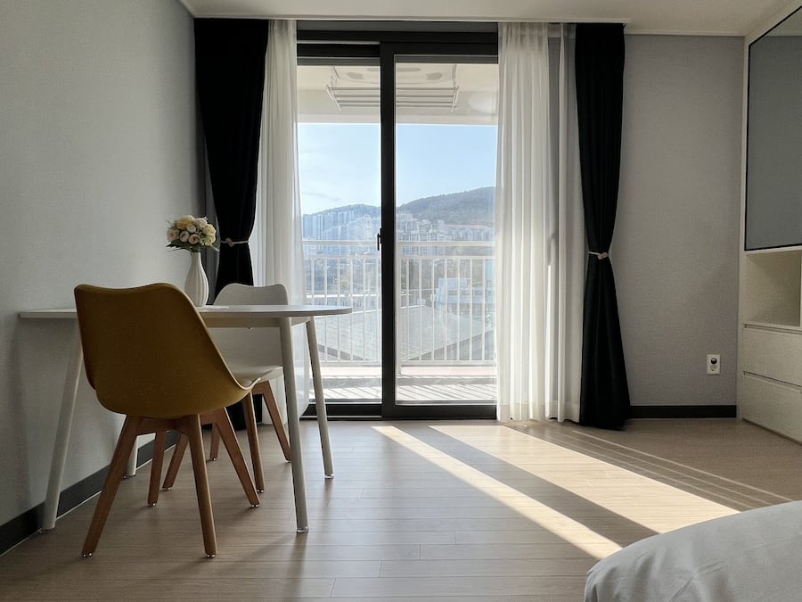 Premium bedding, down duvets, individually decorated