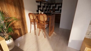 Deluxe-Villa, Poolblick | Wohnbereich