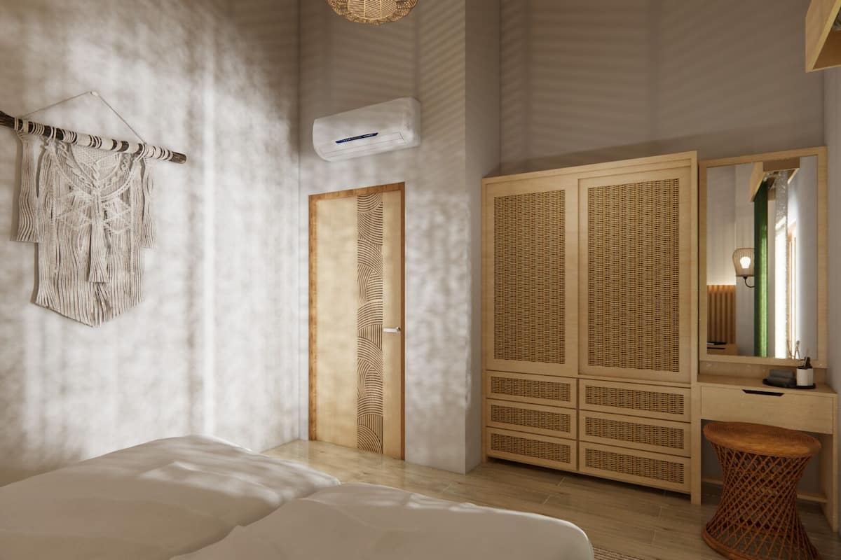 Elite villa, kilátással a medencére | 1 hálószoba, sötétítőfüggöny, vasaló/vasalódeszka és ingyenes wifi