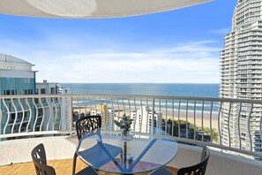 Apartment, 2 Bedrooms, Ocean View | Terrace/patio - Aegean Apartments - Q Stay (Surfers Paradise)