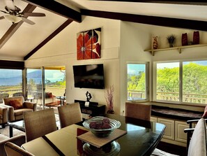 Smart TV, ping pong, books, stereo