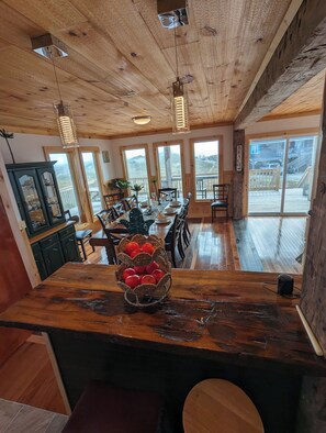 Dining - Rodanthe N.C.Historical, restored. Ocean front house, Toes in the sand at beach (Rodanthe)