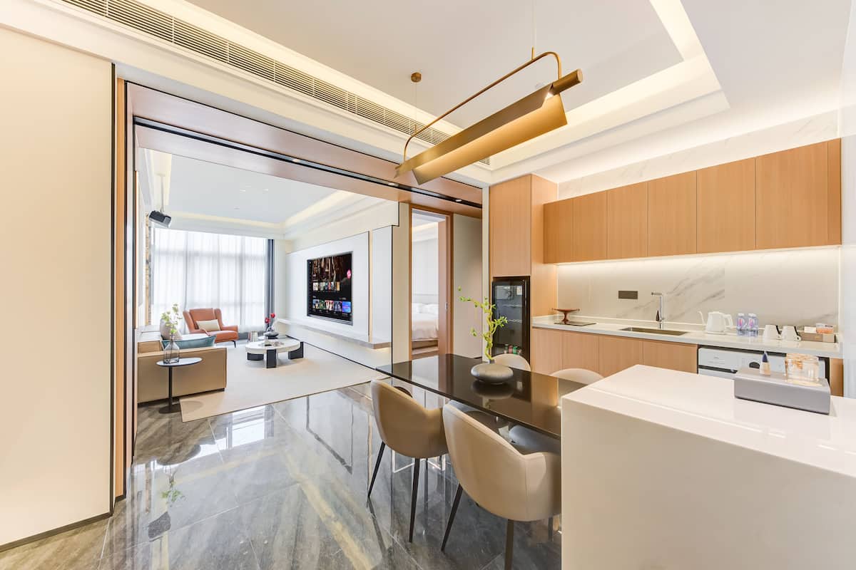Executive Suite Two Bedrooms, Two Bathrooms | Free minibar, desk, blackout curtains, soundproofing