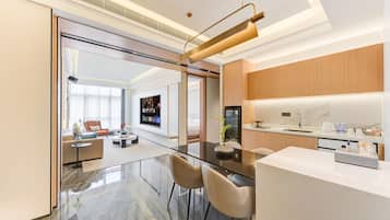 Executive Suite Two Bedrooms, Two Bathrooms | Free minibar, desk, blackout drapes, soundproofing