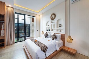 Desk, bed sheets - Dandelion Villas Pandawa by Nagisa Bali (Kutuh)