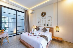 Desk, bed sheets - Dandelion Villas Pandawa by Nagisa Bali (Kutuh)