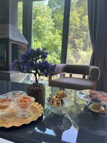 65-英寸电视（配备卫星频道）、壁炉、Netflix