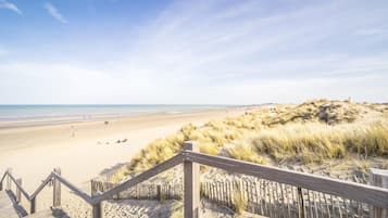 Vlak bij het strand