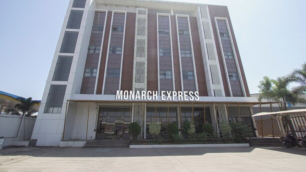 A multi-story building with the sign "MONARCH EXPRESS" at the entrance. - Monarch Express (Rajgurunagar)