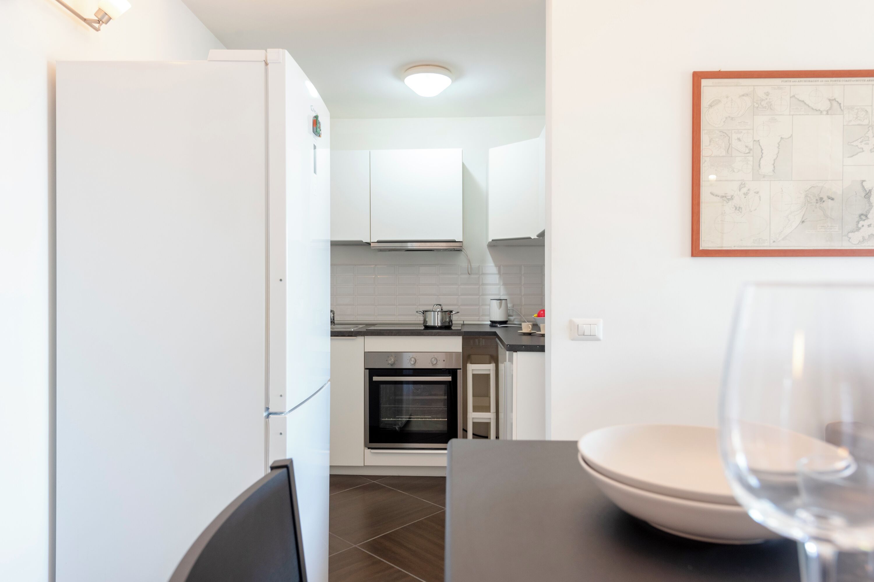 Standard Apartment, Multiple Bedrooms, Sea Facing (Sea View Apartment Next To Acquarium) | Private kitchen | Fridge, microwave, stovetop, coffee/tea maker