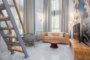 Dúplex, 1 habitación | Zona de estar