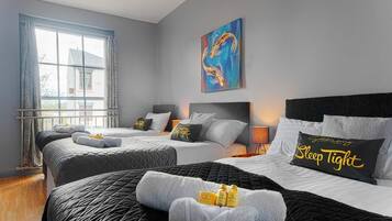 2 bedrooms, iron/ironing board, WiFi, bed sheets