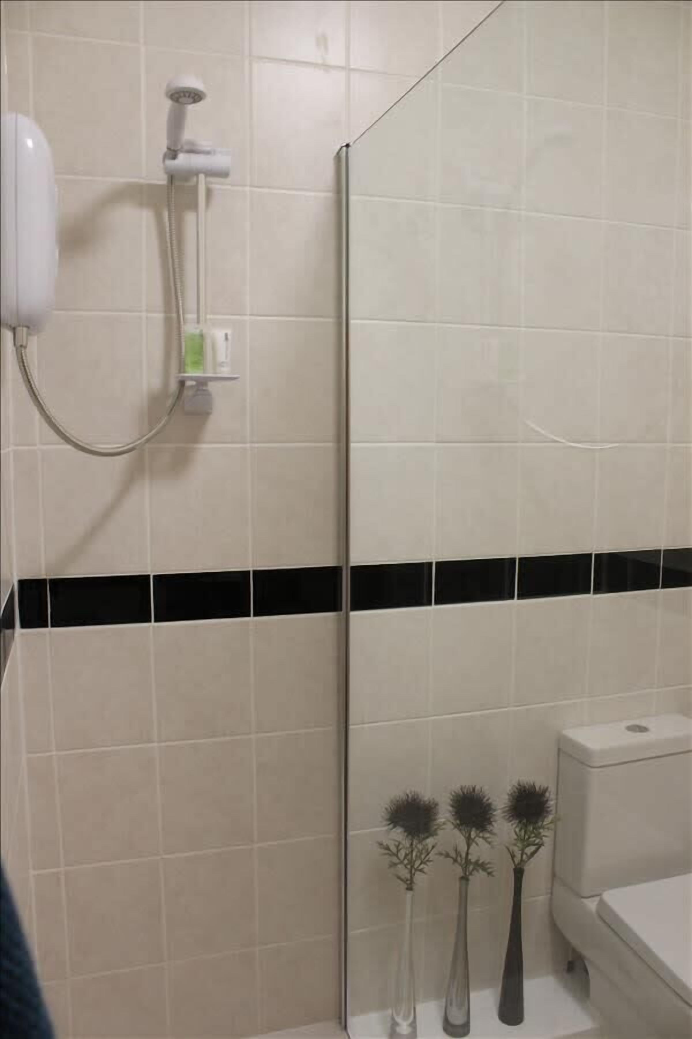 Shower, hair dryer