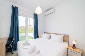 2 soverom, strykejern/-brett, reiseseng for barn og wi-fi (inkludert)