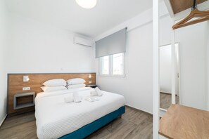2 makuuhuonetta, silitysrauta/-lauta, vauvan matkasänky, ilmainen Wi-Fi