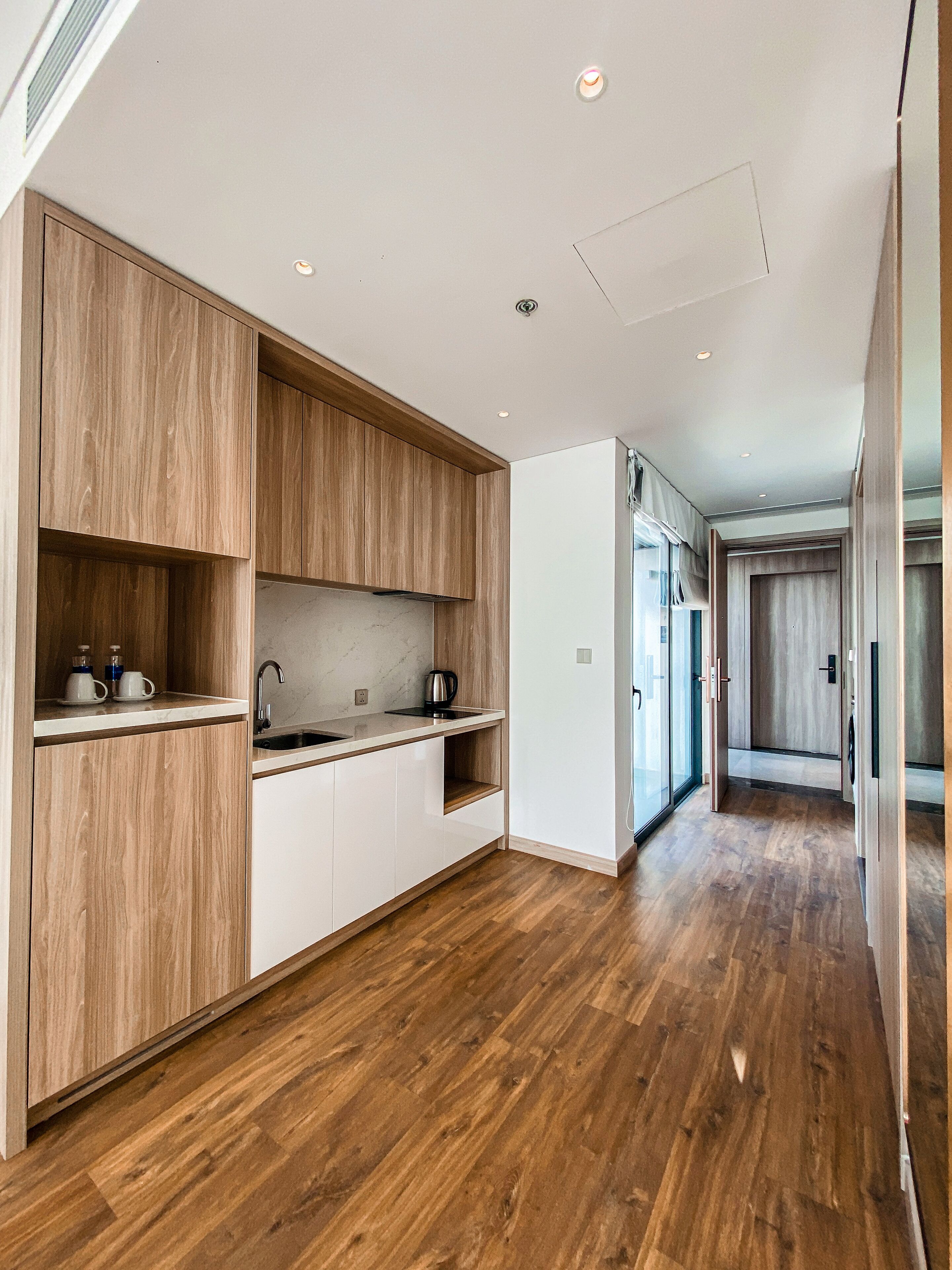 Estudio Deluxe, vista a la bahía | Cocina privada