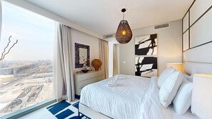 Apartamento, 2 habitaciones, acceso a la piscina | 4 dormitorios y ropa de cama